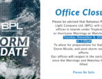 Tropical Storm Nicole – Office Closure