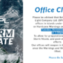 Tropical Storm Nicole – Office Closure