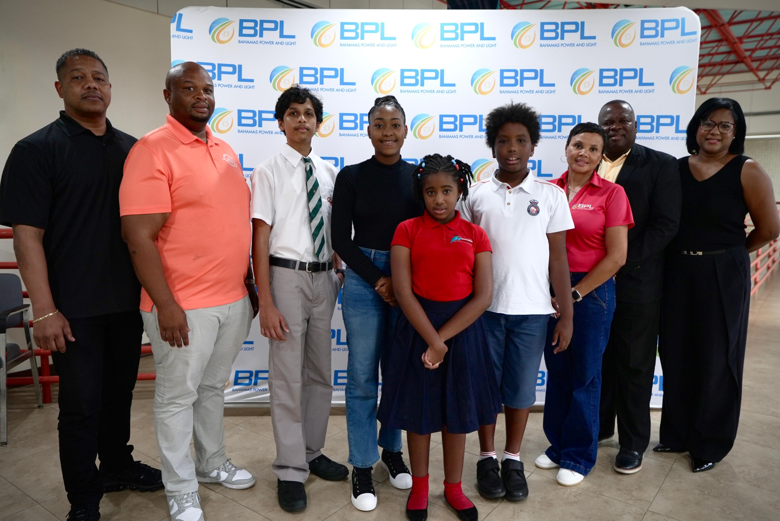 Bahamas Youth Chess Team with BPL representatives