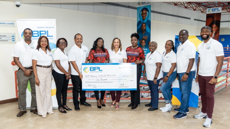 Bahamas Power and Light Donates to Bahamas Sickle Cell Association in Support of Sickle Cell Awareness Month