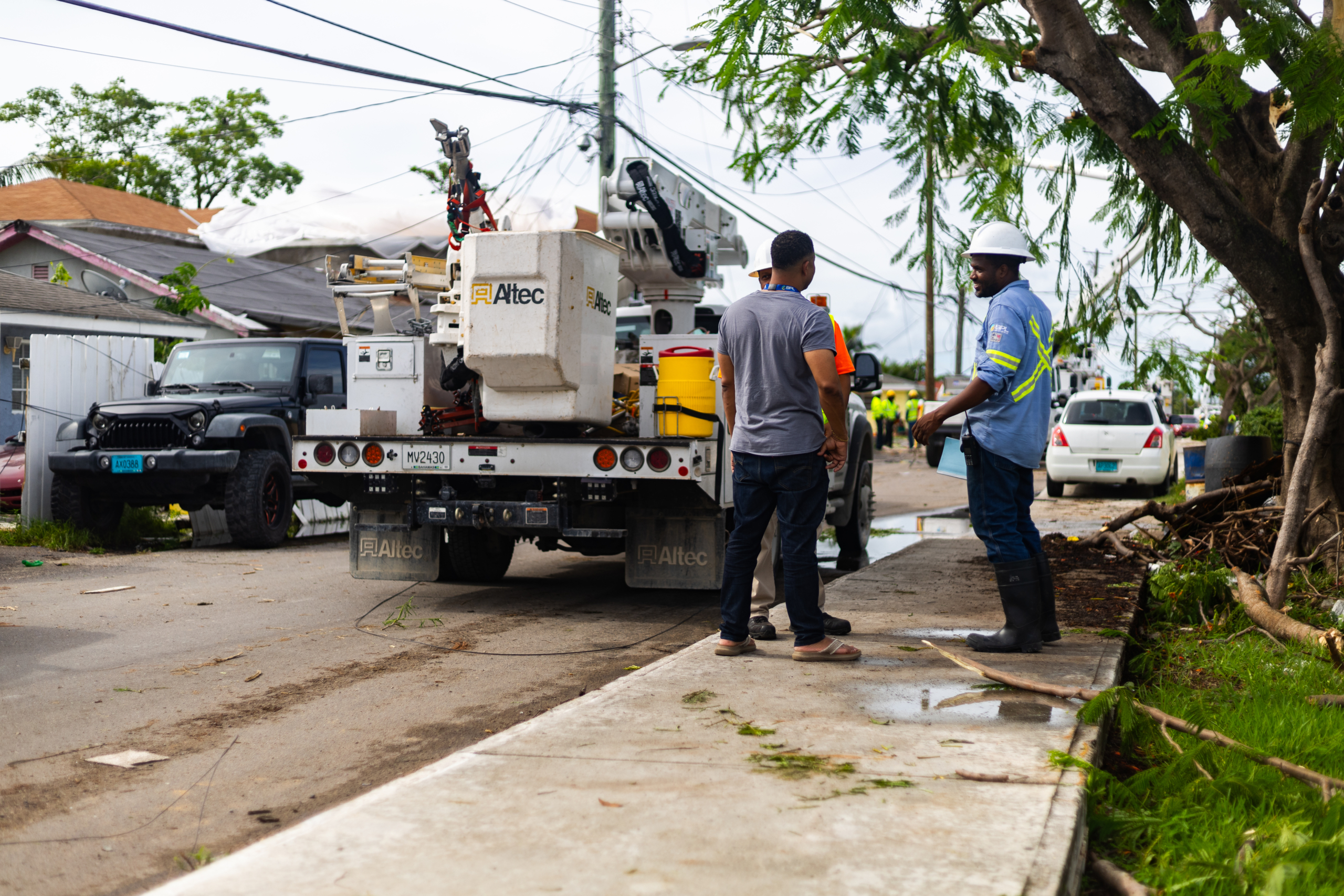 BPL crews begin power restoration after severe weather on New Providence