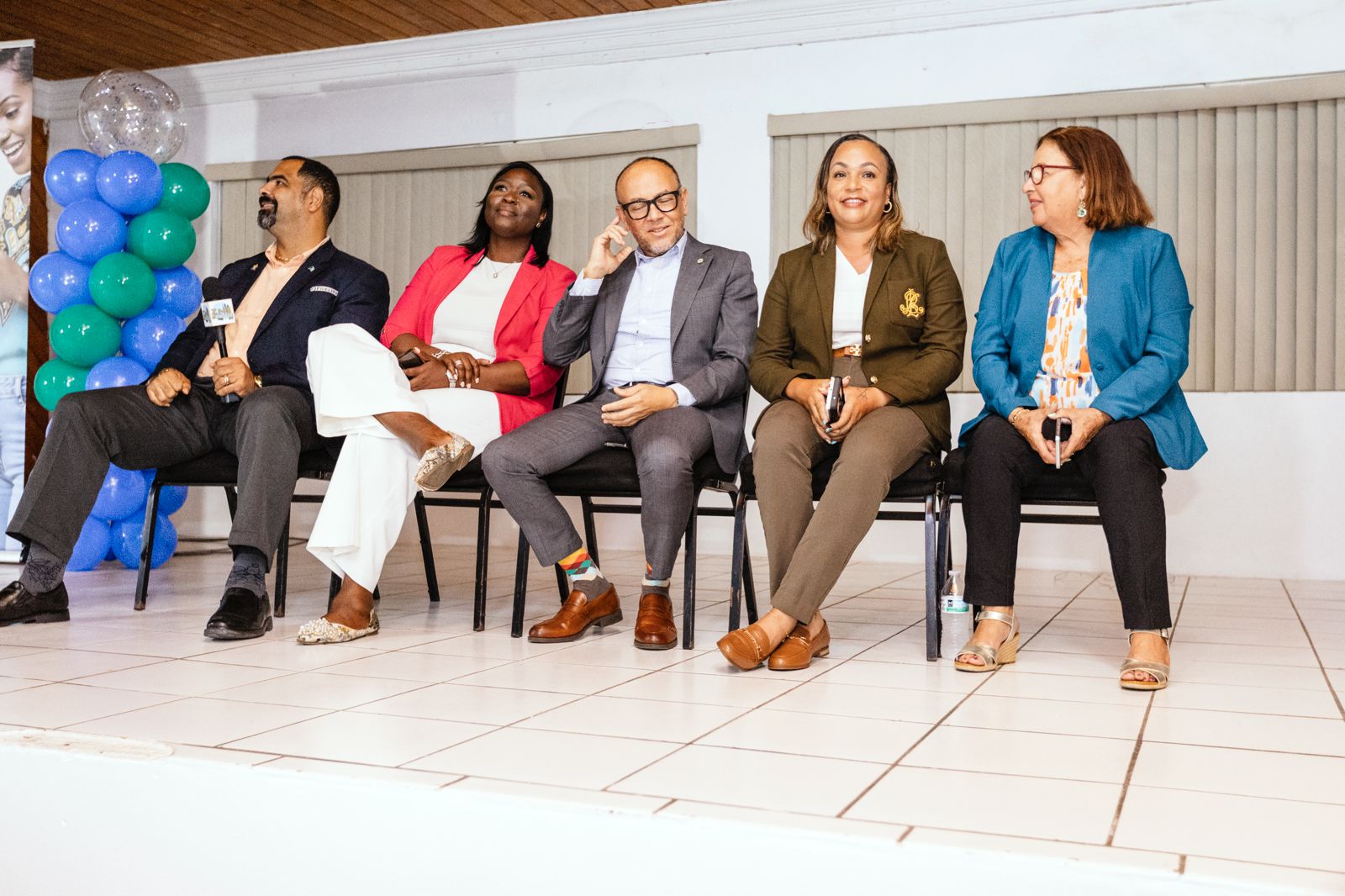 BPL CEO Toni Seymour addresses residents during the Long Island Town Hall Meeting.